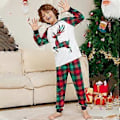 Miniatyrbillede 1 af 2: Julepyjamas til familien - Matchende pyjamas med ternet print til jul - Børn, spædbørn, mænd og kvinder (9-10 år børn)