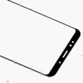 Miniatyrbilde 4 av 5: Ytre linse med OCA for Xiaomi Redmi 5 Plus (Svart)