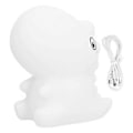 Miniatyrbillede 1 af 5: Dinosaurformet Silikone Natlampe USB Opladning LED Sovelampe 7 Farver Touch Lys