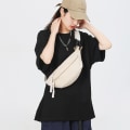 Miniatyrbild 2 av 3: Vit, bröstväska för kvinnor, ny casual och enkel crossbody-väska f