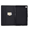 Miniatyrbillede 4 af 5: Læder Tablet Etui Til Samsung Galaxy Tab A9+ (Musik Leopard)
