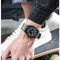 Miniatyrbillede 4 af 4: (hvid) Herreur Armbåndsure Vandtæt Analog Design Kronograf Lysende Skive Kalender Mode