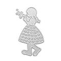 Miniatyrbillede 1 af 5: Lille Pige Skæreforme Embossing Die Cuts til Fødselsdagskort Gavekortfremstilling