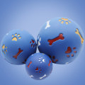 Miniatyrbillede 2 af 4: Aktivitetsbold i plastik til hunde, 9 cm i diameter