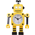 Miniatyrbild 1 av 5: Robotväckarklocka, tyst väckarklocka i rostfritt stål med blixt