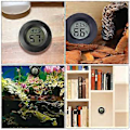 Miniatyrbild 2 av 3: 7 st Mini Hygrometer Termometer Elektronisk Luftfuktighet Temperaturmätare för Terrarium