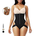 Miniatyrbillede 1 af 4: Cuff Tummy Trainer Femme Ekstraordinær Shapewear 2-i-1 Højtaljet Hip Lifting Bukser (3XL Sort)