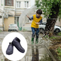 Miniatyrbillede 3 af 5: （Sort，L）Genanvendelige skoovertræk, 1 par silikone vandtætte skosko