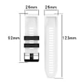 Miniatyrbillede 5 af 5: 22mm Urrem til Garmin Forerunner 945 (Hvid sort)