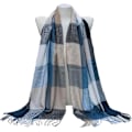Miniatyrbillede 3 af 4: Dametøjsscarf Langt Sjal Vinter Tyk Varmt Strikket Stort Tartan Sjal