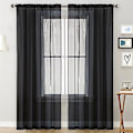 Miniatyrbilde 3 av 5: Tyll Bakgrunn Draperinger Gardin Semi-formørkende Design Elegant Gardin for Bryllup (140*120 Hvit)