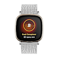 Pikkukuva 2 / 5: Metallikelloremmi Fitbit Versa 4 / Sense 2:lle (Hopea)