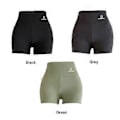Miniatyrbild 4 av 5: Bekväma Biker Shorts för Kvinnor med Fickor Högmidjade Yogabyxor Nya (L Grön)