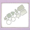 Miniatyrbillede 4 af 5: DIY Metal Stenciler Embossing Skabelon Kulstofstål Sticker Skærende Dørforme