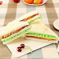 Miniatyrbillede 5 af 5: Kunstigt Brød Mad Udstillingskøkken Indretning Børn Lader Som Om Tricky Legetøj (Sandwich)