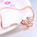 Miniatyrbillede 2 af 3: Elegant Zirkon Krystal Armbånd Justerbar Bangle Kvinder Smykker