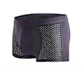 Miniatyrbillede 1 af 5: Fianao Sexy Mænd Mesh Hul Fast Farve Boxers U Konveks Underbukser Åndbar Underbukser (XXL Grå)