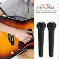 Miniatyrbilde 4 av 4: 6 stk. Gitarbro Pins Plugger Akustisk Gitarstreng Pins Gitarstreng Stemmeplugger Gitarutstyr