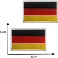 Miniatyrbild 2 av 4: 2 Militärpatchs - 8 x 5 cm - 2er-Pack Aufnäher zum Annähen Dra