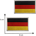 Miniatyrbillede 2 af 4: 2 Militær Patches - 8 x 5 cm - Sæt med 2 Sy-på Patches Dra