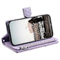 Miniatyrbillede 5 af 5: Style 012 til Samsung Galaxy A54 5G Etui Rhombus Glitter Læder Lynlås Tegnebog Telefon Cover (Style B)