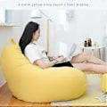Miniatyrbild 2 av 5: Extra Stora Sittsäckar Sofföverdrag Inomhus Lazy Lounger För Vuxna Barn (ingen fyllning), 100% Ny (Himmelsblå)