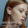 Pikkukuva 3 / 3: Bluetooth-nappikuulokkeet TWS langattomat kuulokkeet 5.0 melua vaimentava vedenpitävä headset (valkoinen)