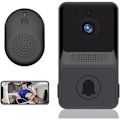 Miniatyrbild 1 av 5: 1 st trådlös fjärrvideo dörrklocka smart hem intercom HD natt