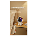 Miniatyrbilde 4 av 5: Astronaut Trådløs Bluetooth-høyttaler Tws Søt Skrivebordsromrobot Subwoofer Bluetooth-høyttaler for H