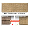 Miniatyrbild 5 av 5: Sisal trappstegmattor inomhus 1 st eckig (kork, med läpp 65 x 24 cm)