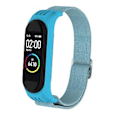 Miniatyrbillede 4 af 5: Til Xiaomi Mi Band 3 / 4 / 5 Twill 8-formet Spænde Urrem (Lyseblå)