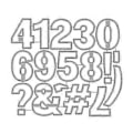 Miniatyrbillede 1 af 5: Tal-symbol Metal Skæreforme Stencil DIY Scrapbooking Album Papir Kort Skabelon Form Prægning Håndværk Dekoration