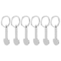 Miniatyrbillede 1 af 3: 6 stk. Trolley Tokens Nøglering Metal Små Tokens Indkøbsvogn Tokens Bærbare Vogn Tokens