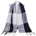 Miniatyrbillede 3 af 5: Dametøjsscarf Langt Sjal Vinter Tyk Varmt Strikket Stort Tartan Sjal