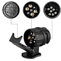 Miniatyrbilde 4 av 5: Tilhengeradapterkontakt, 13/7 Vanntett Tilhengerfestepluggadapter 13-polet til 7-polet for Biltilhenger til 13-polet Bil Lastebil Adapterkontakt