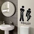 Pikkukuva 3 / 5: WC-tarra - Irrotettava DIY-sisustus - Seinätarrat Koti sisustus Livin