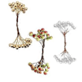 Miniatyrbillede 3 af 5: 200 Stykker Kunstige Skum Holly Bær Blomst Perle Dobbelt Hoved Dekor Grøn (Grøn)