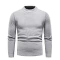 Höst Vinter Herrtröjor O-ringad Tröja Mode Slim Fit d Co/YY(4XL Grå)