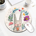 Miniatyrbild 2 av 4: Rund musmatta (Diameter 200 x Tjocklek 3mm) Dator tangentbord