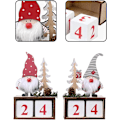 Miniatyrbillede 4 af 5: 2 stk. træ julekalender, julemandskalender
