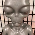 Miniatyrbillede 3 af 5: Dreafly Udenjordisk Statue Havepynt i Resin