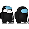 Pikkukuva 4 / 5: Among Us Airpod -kotelo, söpö Airpods 2 & 1 -kotelokansi pitkällä narulla