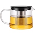 Miniatyrbillede 1 af 5: Glas tekande med varmebestandig rustfrit stål teinfuser til te, klar 1500ml