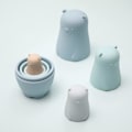 Miniatyrbillede 3 af 5: Nesting Dolls Matryoshka Silikone Tegneserie Søde Dyr Russisk Ma