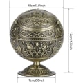 Miniatyrbild 4 av 5: Utomhus askkopp - Askkopp med lock för utomhus inomhus hem, metall