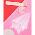 Miniatyrbillede 4 af 4: JUSCH Bachelorette Party Rose Gold Sash + Slør - Bruden til at være | Bachelorette Party Dekorationssæt - Sash til Bruden | Brudebruser Gaveartikler,WZ-39