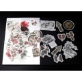 Miniatyrbillede 2 af 5: 60 stk. Scrapbooking-klistermærker, Scrapbooking-klistermærker Blomster Planter Mønstre Retro Elementer Washi Sti