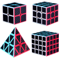 Miniatyrbillede 1 af 5: Speed ??Cube Sæt, Puslespil Cube Bundle af 2x2 3x3 4x4 Pyramide Speed