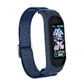 Miniatyrbilde 5 av 5: For Xiaomi Mi Band 3 / 4 / 5 Tvill 8-formet Spenne Armbånd (Kald Blå)