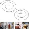Miniatyrbilde 4 av 5: 2 stk. spiralformet klesstativ for tørking av sengetøy, laken og seng
